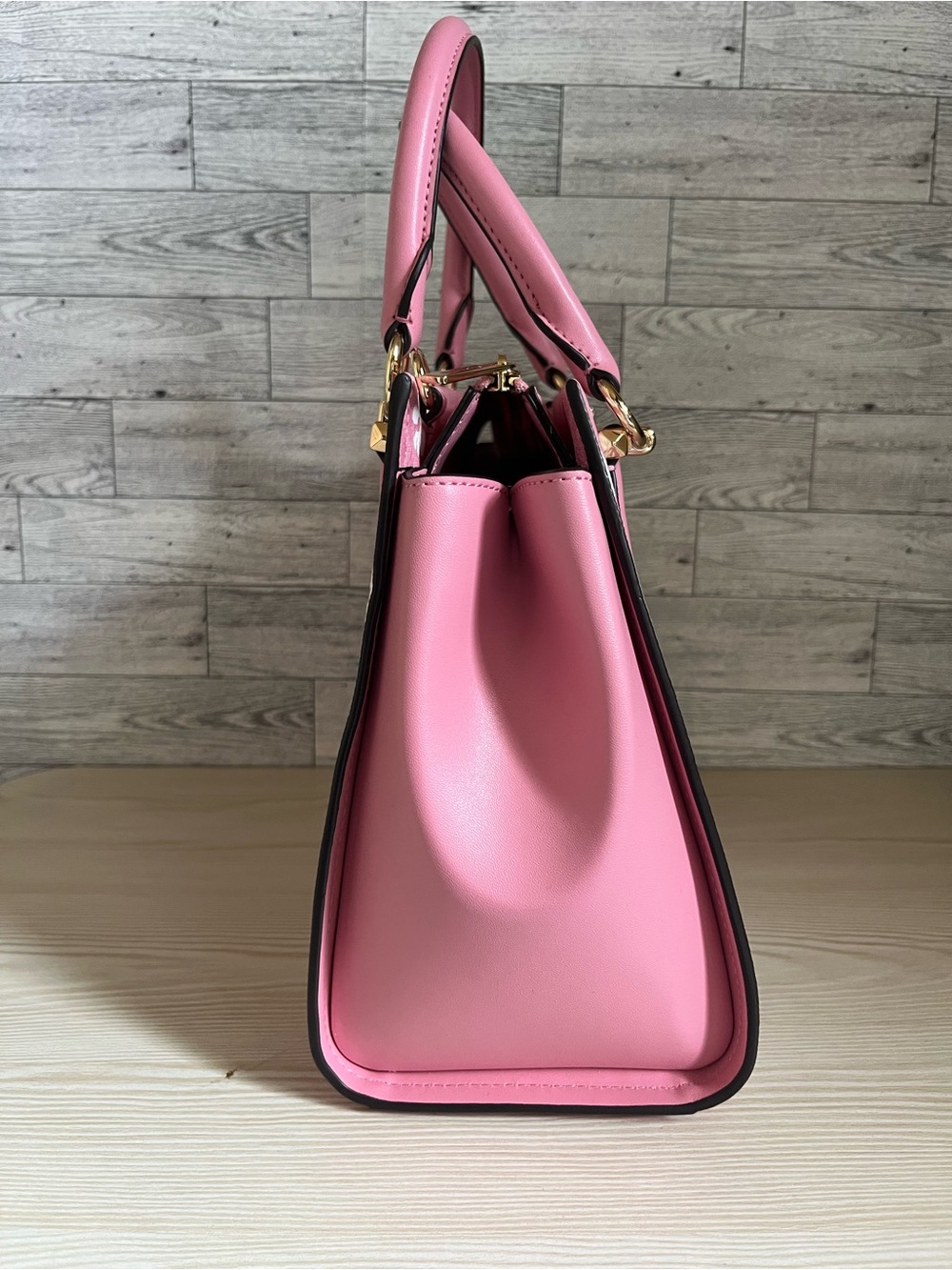 Michael Kors Carnation/Pink Medium Marilyn Satchel - Picture 4 of 11